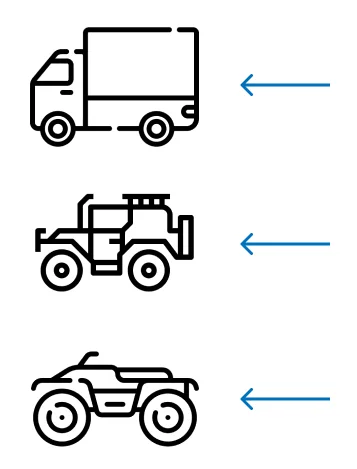 Daorffo U1 adjustable drawbar with various 4x4 vehicles